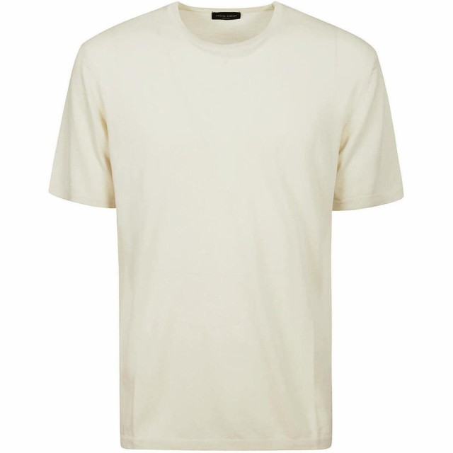 ROBERTO COLLINA ロベルト コリーナ Cream Tシャツ メンズ 春夏2023 RN10121 RN1003 CREAM  【関税・送料無料】【ラッピング無料】 ia｜au PAY マーケット