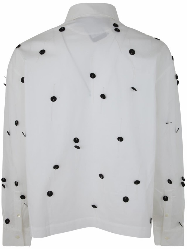 JACQUEMUS ジャックムス シャツ メンズ 秋冬2023 23H236SH065.1454 1EM WHITE BLACK DOTS  EMBROI 【関税・送料無料】【ラッピング無料】 ｜au PAY マーケット