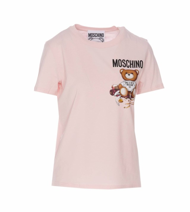 MOSCHINO モスキーノ ピンク Pink Tシャツ レディース 秋冬2023 0702