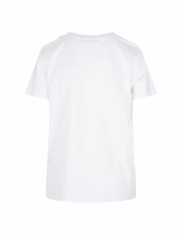 BALMAIN バルマン ホワイト Bianco Tシャツ レディース 秋冬2023