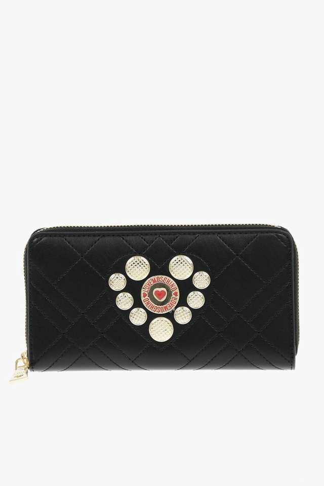 MOSCHINO モスキーノ Black 財布 JC5661PP1ELP0000 レディース LOVE QUILTED FAUX LEATHER  WALLET WITH GOLDEN HEART DETAIL 【関税・送の通販はau PAY マーケット - BRANDSHOP・クラージュ