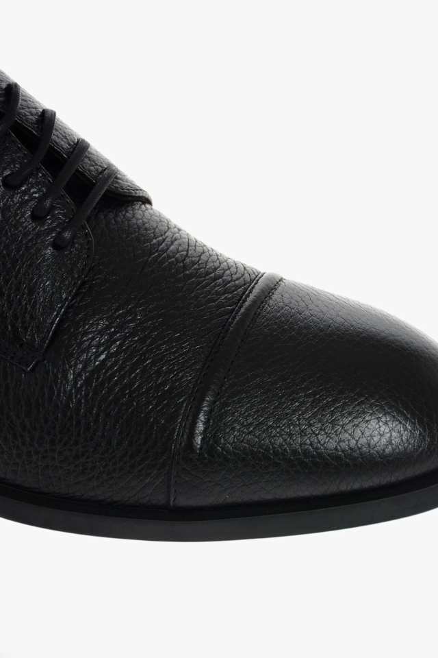 ZEGNA ゼニア ドレスシューズ A4379X LHCVO 001 メンズ EZ TAILORING TEXTURED LEATHER DERBY  【関税・送料無料】【ラッピング無料】 dk｜au PAY マーケット