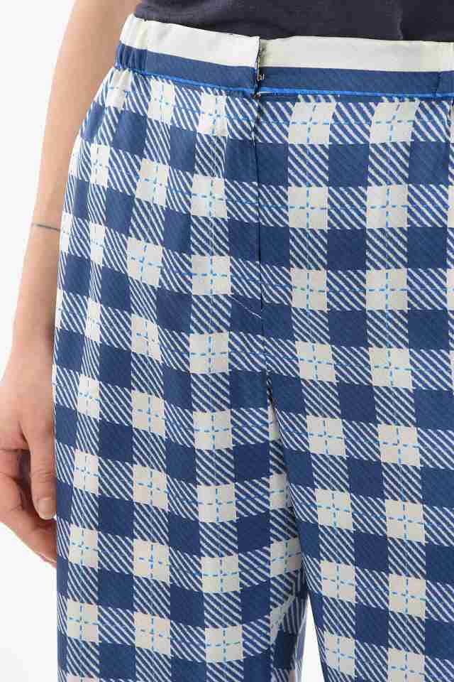 ALBERTA FERRETTI アルベルタ フェレッティ パンツ A032816411288 レディース CHECKERED MOTIF SILK  PANTS 【関税・送料無料】【ラッピン｜au PAY マーケット