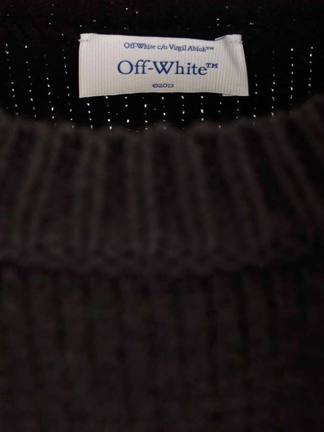 OFF WHITE オフホワイト ニットウェア メンズ 秋冬2023 OMHE167F23KNI002 1001 【関税・送料無料】【ラッピング無料】  ia｜au PAY マーケット