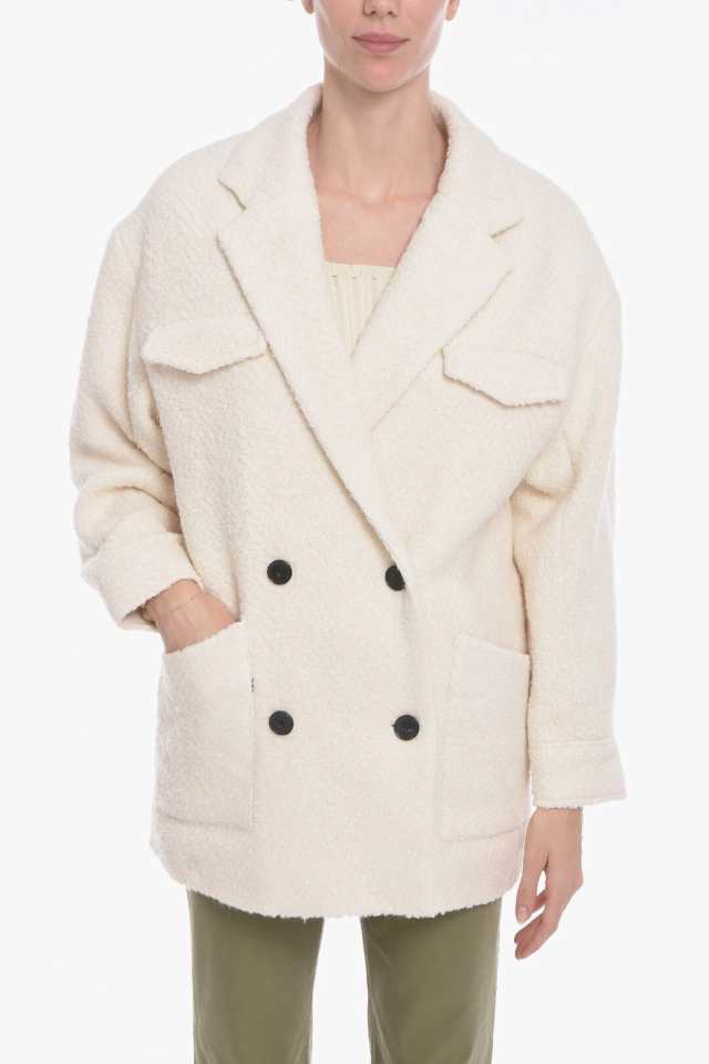 IRO イロ White コート WM01KAYAO 0 ECRU レディース DOUBLE-BREASTED KAYAO COAT WITH  UTILITY POCKETS 【関税・送料無料】【ラッピング｜au PAY マーケット