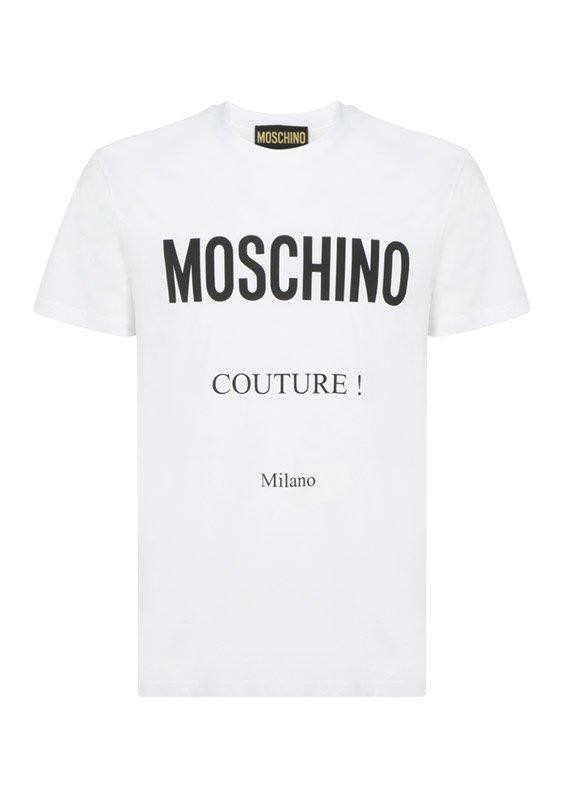 MOSCHINO モスキーノ ホワイト White Tシャツ メンズ 秋冬2023