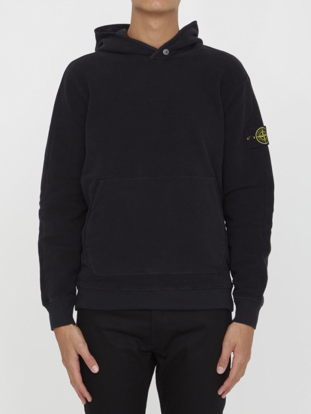 STONE ISLAND ストーン アイランド ブラック NERO トレーナー メンズ