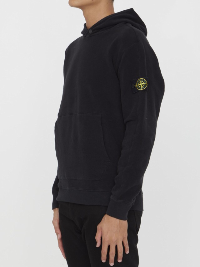 STONE ISLAND ストーン アイランド ブラック NERO トレーナー メンズ