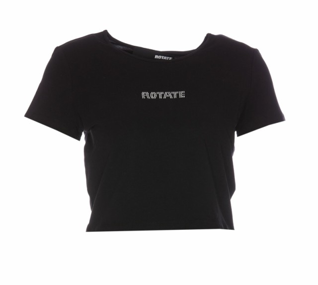 ROTATE BIRGER CHRISTENSEN ローテート ブラック BLACK Tシャツ レディース 秋冬2023 1112151001000  【関税・送料無料】【ラッピング無料｜au PAY マーケット