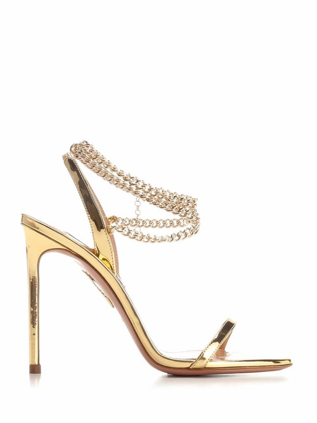 AQUAZZURA アクアズーラ ゴールド GOLD サンダル レディース 秋冬2023