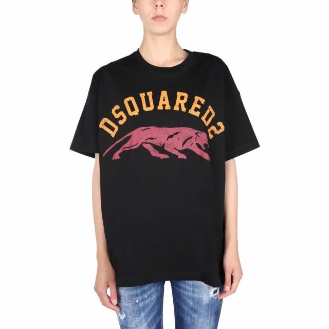 DSQUARED2 ディースクエアード ブラック NERO Tシャツ レディース 秋冬