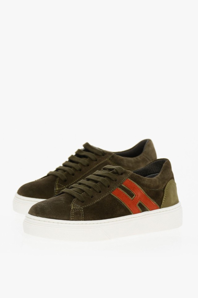 HOGAN JUNIOR ホーガン スニーカー HXC3400DT50QB1651O ボーイズ SUEDE LOW-TOP SNEAKERS WITH  RUBBER SOLE 【関税・送料無料】【ラッピ｜au PAY マーケット