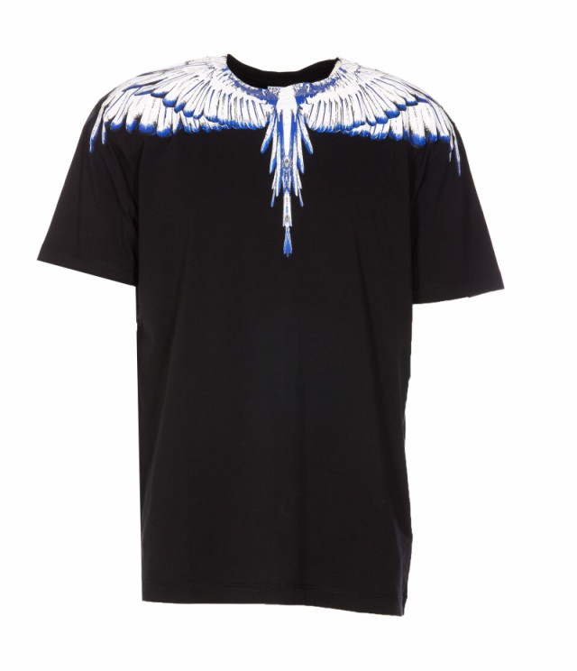 MARCELO BURLON マルセロ バーロン Tシャツ メンズ 秋冬2023 CMAA018C99JER001 1001 BLACK WHITE  【関税・送料無料】【ラッピング無料】 ｜au PAY マーケット