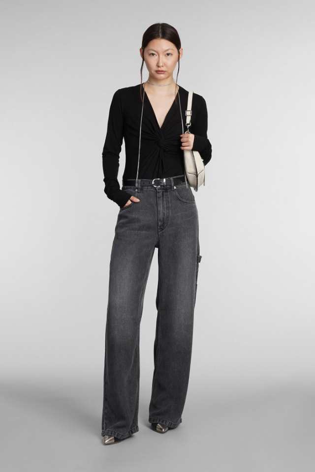 ISABEL MARANT ETOILE イザベル マラン エトワール black トップス レディース 秋冬2023  HT0226FA-A3K21E01BK 【関税・送料無料】【ラッ｜au PAY マーケット