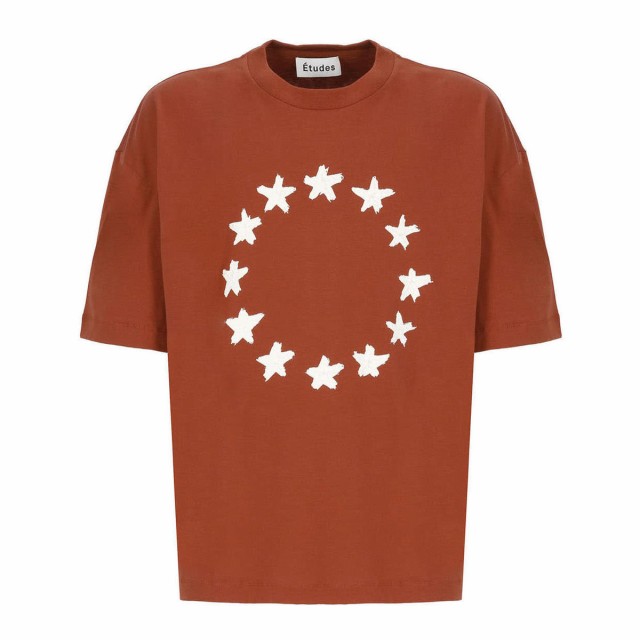 ETUDES エチュード Brown Tシャツ メンズ 春夏2023 E23MM136 A00760 【関税・送料無料】【ラッピング無料】 ia｜au  PAY マーケット