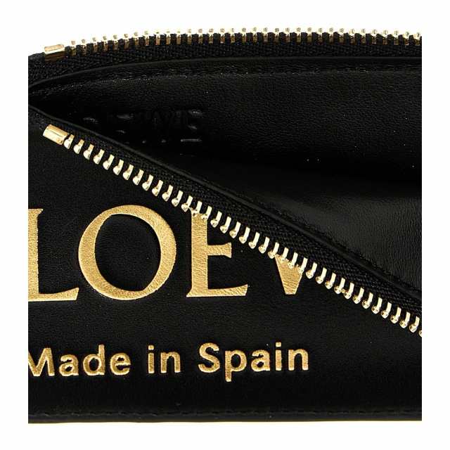 LOEWE ロエベ Black Logo print card holder 財布 レディース 秋冬2023