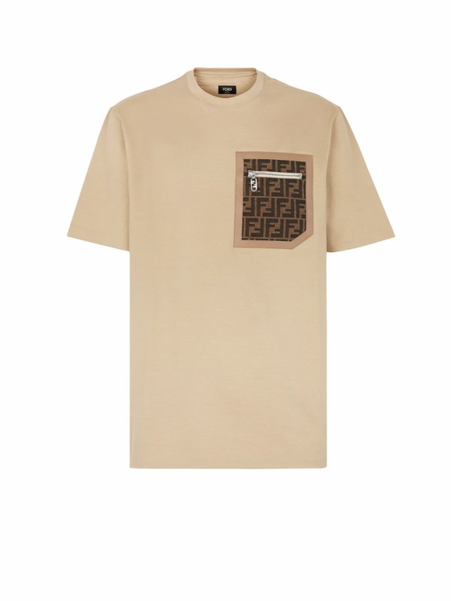 FENDI フェンディ ベージュ Beige Tシャツ メンズ 秋冬2023 FY1257APM4 F0QB9 【関税・送料無料】【ラッピング無料】  ia｜au PAY マーケット