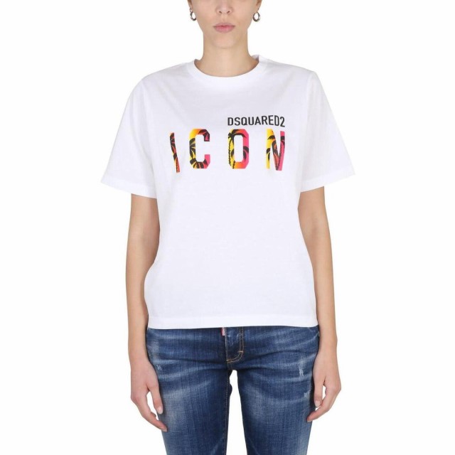 DSQUARED2 ディースクエアード Bianco Tシャツ レディース 春夏2023 S80GC0048 S23009 100  【関税・送料無料】【ラッピング無料】 ia｜au PAY マーケット