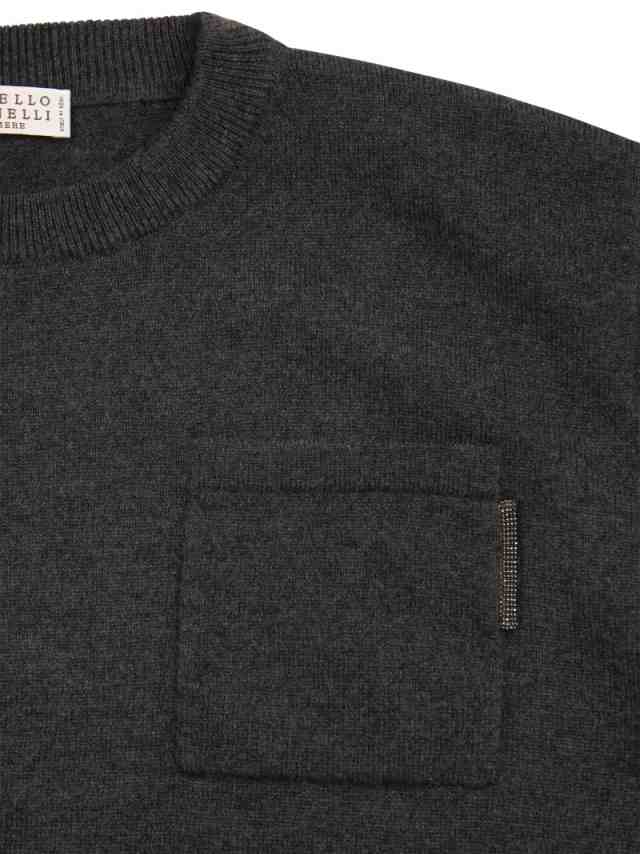 BRUNELLO CUCINELLI ブルネロ クチネリ グレー Anthracite トップス ガールズ 秋冬2023 B12M14500B  C2803 【関税・送料無料】【ラッピン｜au PAY マーケット