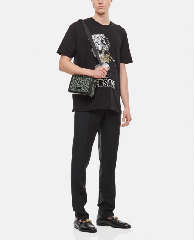 VERSACE ヴェルサーチ ブラック Black Tシャツ メンズ 春夏2023 10084851A060671B000  【関税・送料無料】【ラッピング無料】 ia｜au PAY マーケット