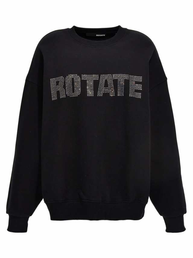 ROTATE BIRGER CHRISTENSEN ローテート ブラック BLACK トレーナー レディース 秋冬2023 700187100  SWEAT CRYS 1000 【関税・送料無料】｜au PAY マーケット