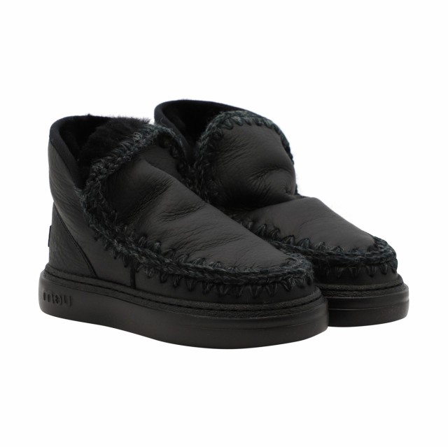 MOU ムー ブラック Black ”Eskimo bold” ankle boots ブーツ レディース 秋冬2023  MU.FW411000BNUBLA 【関税・送料無料】【ラッピング｜au PAY マーケット