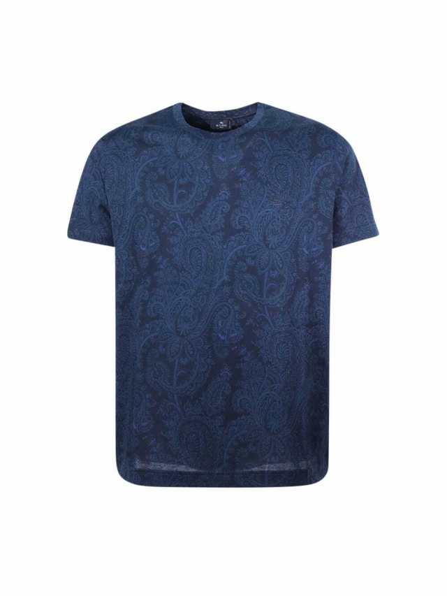 ETRO エトロ ブルー Blu Tシャツ メンズ 秋冬2023 1Y020/9275 200 【関税・送料無料】【ラッピング無料】 ia｜au  PAY マーケット