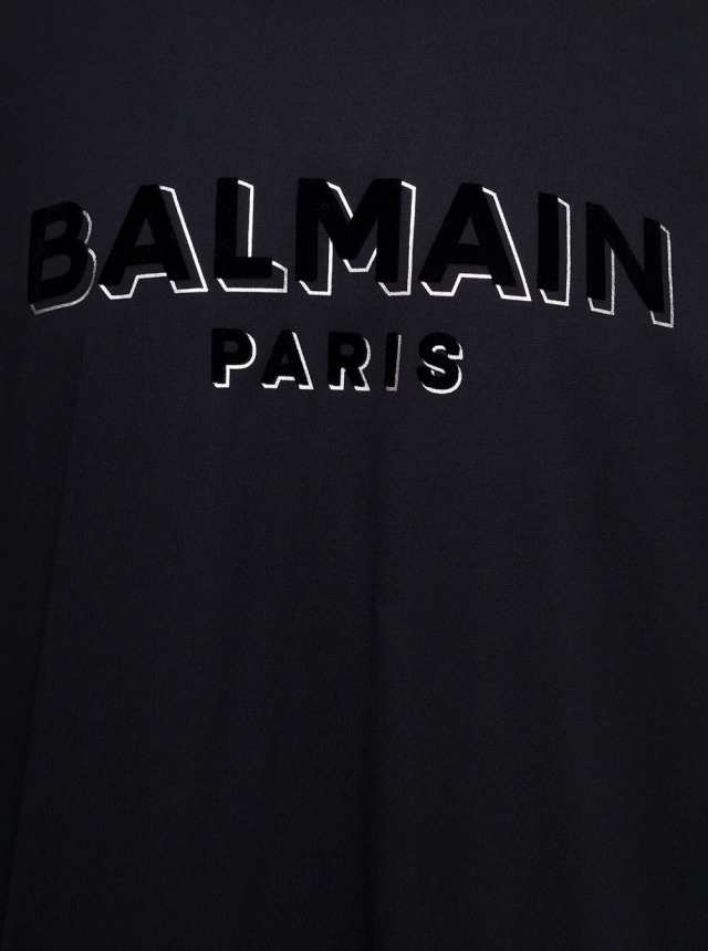 新品本物 【BALMAIN】黒Tシャツ Tシャツ/カットソー(半袖/袖なし