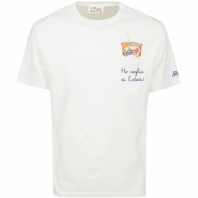 MC2 SAINT BARTH エムシーツーセイントバース Tシャツ メンズ 春夏2023 AUS0001 06239D ESTATHE PEA  01N EMB 【関税・送料無料】【ラッピ｜au PAY マーケット