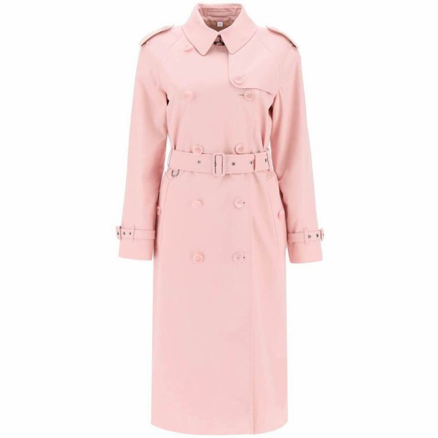 BURBERRY バーバリー ピンク Rosa Burberry long trench coat in