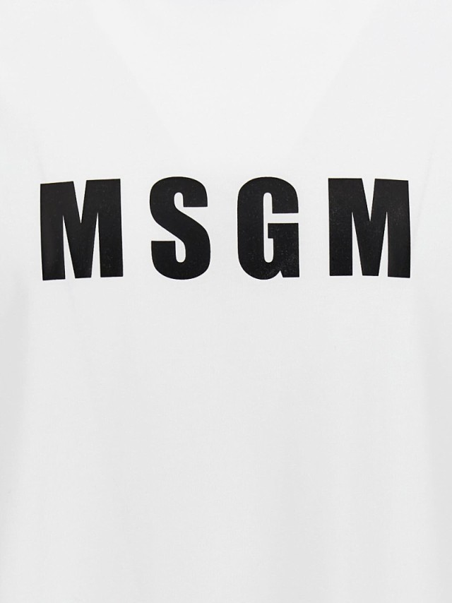 MSGM エムエスジーエム White Tシャツ メンズ 秋冬2023 3540MM113237798 01 WHITE  【関税・送料無料】【ラッピング無料】 ia｜au PAY マーケット