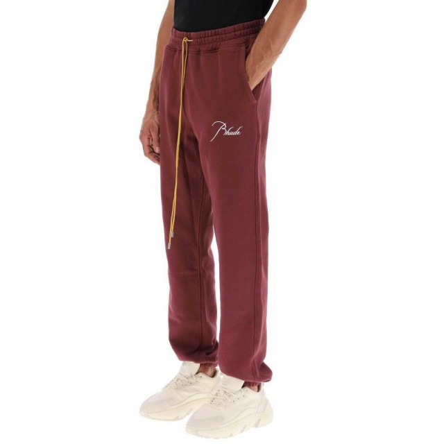 RHUDE ルード レッド Rosso Rhude logo-embroidered sweatpants パンツ ...