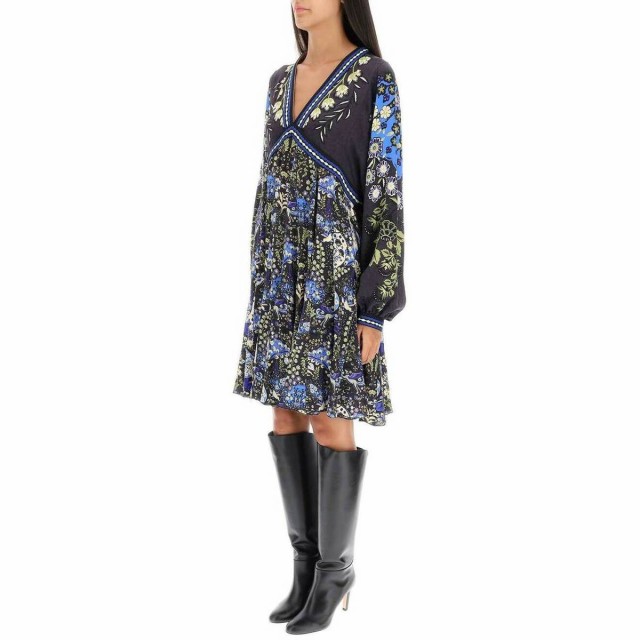 ETRO エトロ Colori misti Etro floral silk tunic dress ドレス ...