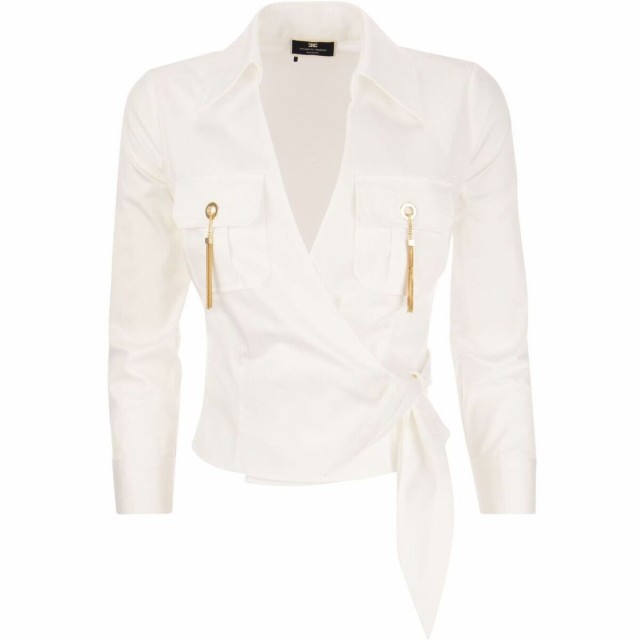 ELISABETTA FRANCHI エリザベッタ フランキ ホワイト White シャツ