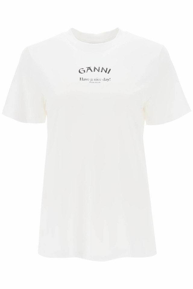 GANNI ガニー Tシャツ レディース 秋冬2023 T3561 #151 【関税・送料