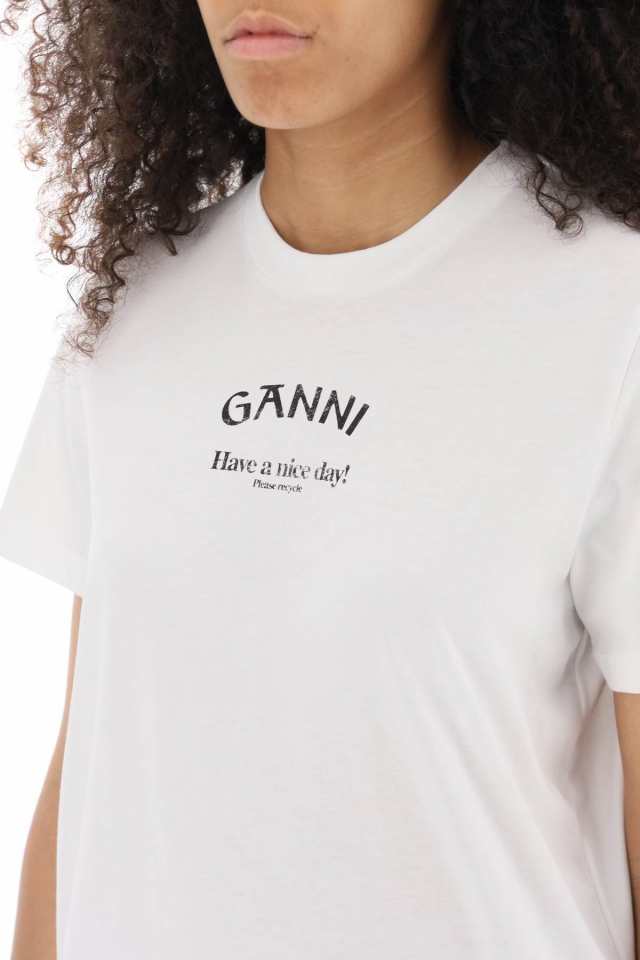 GANNI ガニー Tシャツ レディース 秋冬2023 T3561 #151 【関税・送料無料】【ラッピング無料】 ia｜au PAY マーケット