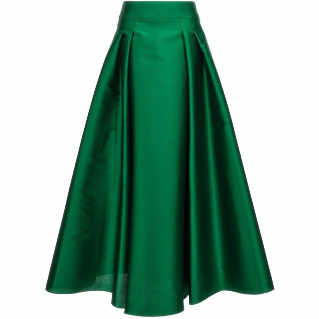 ALBERTA FERRETTI アルベルタ フェレッティ Green Mikado skirt