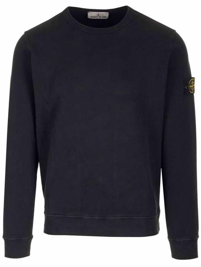 STONE ISLAND ストーン アイランド ブラック Black トレーナー メンズ