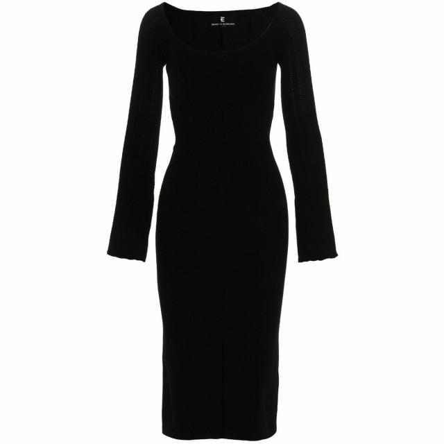 ERMANNO SCERVINO エルマンノ シェルヴィーノ Black Knitted midi