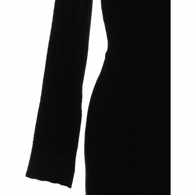 ERMANNO SCERVINO エルマンノ シェルヴィーノ Black Knitted midi