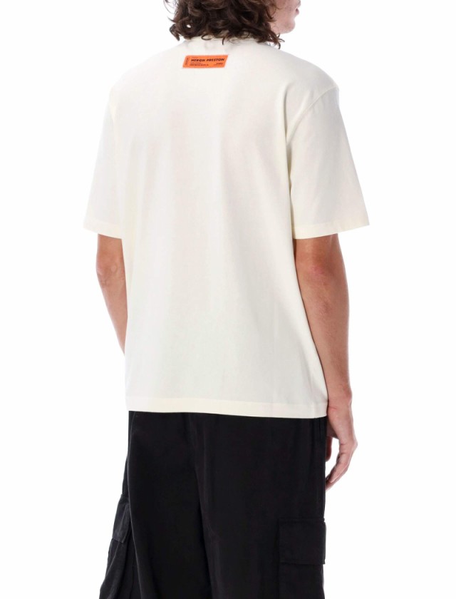 HERON PRESTON ヘロン プレストン ホワイト WHITE Tシャツ メンズ 秋冬2023 HMAA032F23JER0060446  【関税・送料無料】【ラッピング無料】｜au PAY マーケット