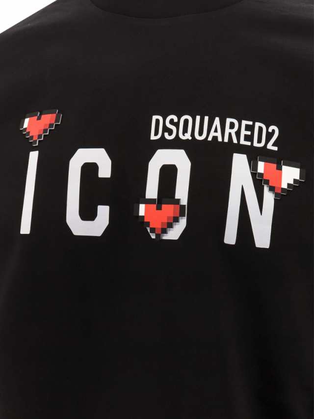 DSQUARED2 ディースクエアード ブラック Nero Tシャツ メンズ 秋冬2023