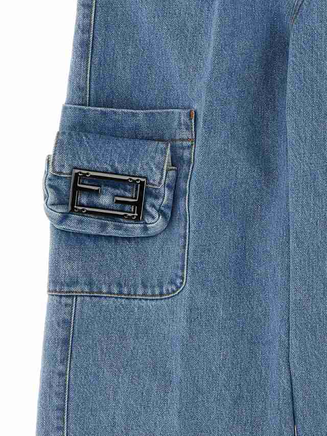 FENDI FENDI ブルー Light Blue パンツ ガールズ 秋冬2023