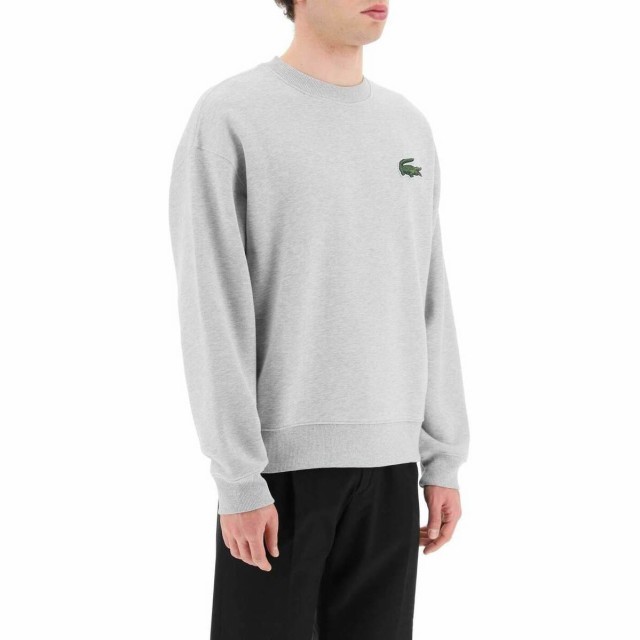 LACOSTE ラコステ ホワイト Bianco Lacoste organic cotton sweatshirt