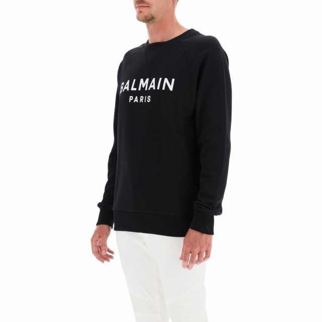 BALMAIN バルマン Nero Balmain logo print sweatshirt トレーナー メンズ 春夏2023  AH0JQ005BB65 【関税・送料無料】【ラッピング無料】｜au PAY マーケット