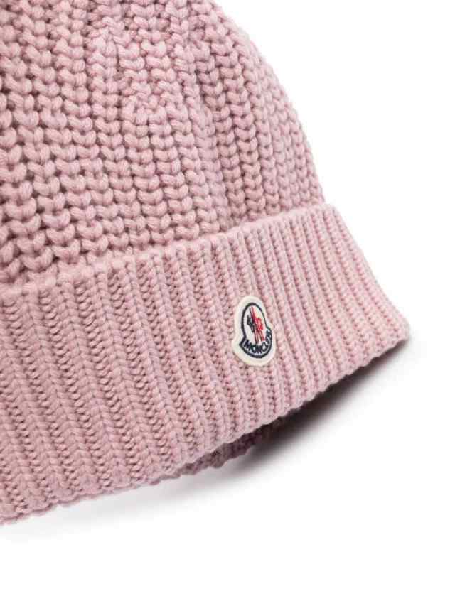 MONCLER モンクレール ホワイト Bianco Moncler basic wool beanie