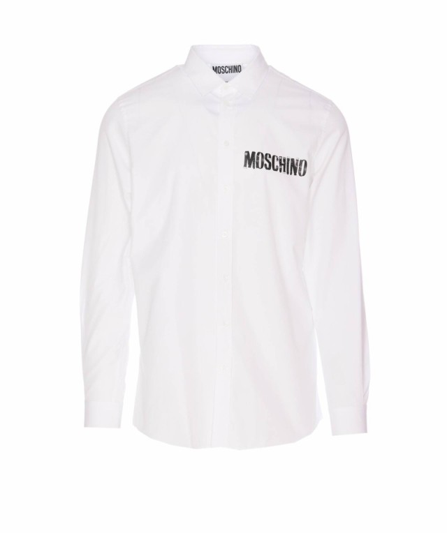 MOSCHINO モスキーノ White シャツ メンズ 秋冬2023 0214 5235 1001 【関税・送料無料】【ラッピング無料】 ia｜au  PAY マーケット