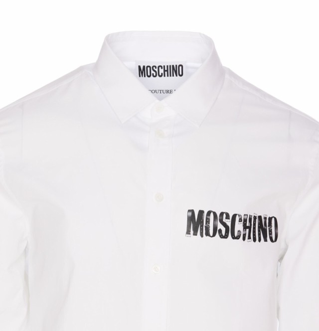 MOSCHINO モスキーノ White シャツ メンズ 秋冬2023 0214 5235 1001 【関税・送料無料】【ラッピング無料】 ia｜au  PAY マーケット