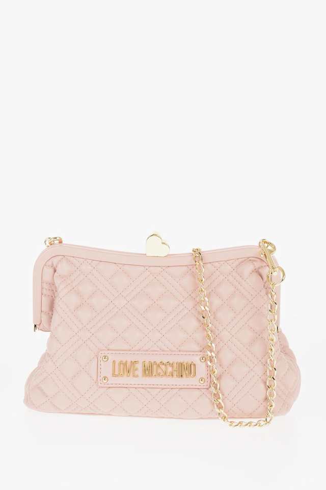 MOSCHINO モスキーノ バッグ JC4066PP1HLA0608 レディース LOVE QUILTED FAUX LEATHER BAG  WITH GOLDEN CHAIN AND HEART DE 【関税・送料｜au PAY マーケット