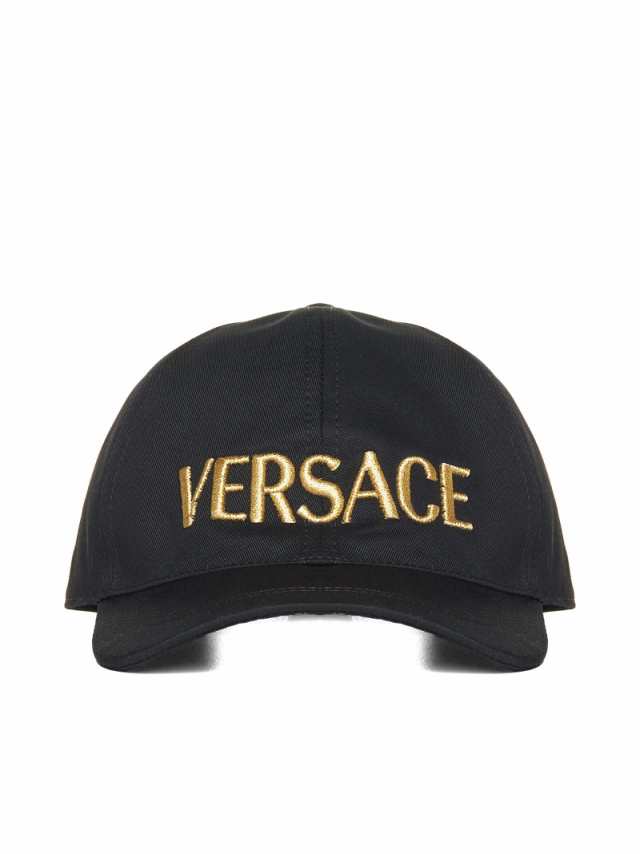 VERSACE ヴェルサーチ ブラック Black 帽子 メンズ 春夏2023